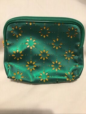 Green/Gold Clinique floral (Baylor fan) bag